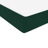 vidaXL Pat box spring cu saltea, verde &icirc;nchis, 160x220 cm, catifea