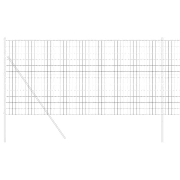 vidaXL Gard Euro Gri 1 x 25 m Fier acoperit cu PVC