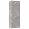 vidaXL Dulap de depozitare, gri beton, 80x42,5x225 cm, lemn prelucrat