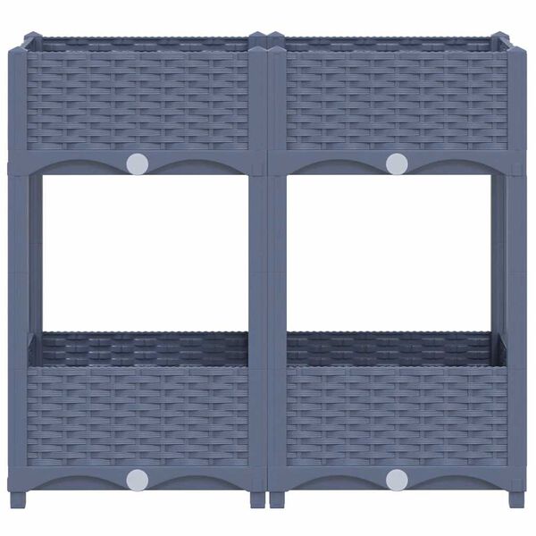 vidaXL Strat înălțat, 80x40x71 cm, polipropilenă