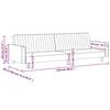 vidaXL Canapea extensibilă cu 2 locuri, roșu vin, catifea