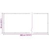 vidaXL Prelată balcon, material textil oxford, 90 x 400 cm, antracit