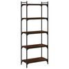 vidaXL Bibliotecă 5 niveluri, stejar maro 60x30x154 cm, lemn prelucrat