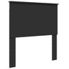 vidaXL Cadru de pat cu headboard Negru 90 x 190 cm Lemn de pin masiv