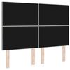 vidaXL Tăblie cap cu headboard Gri deschis 144 cm Piele artificială