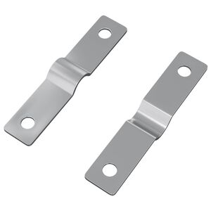 vidaXL Placă de Impact 2 buc. Argintiu 50 x 10 x 1,2 mm Fier