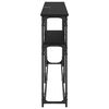 vidaXL MasaConsole Stejar Negru 146 x 22.5 x 75 cm Lemn compozit