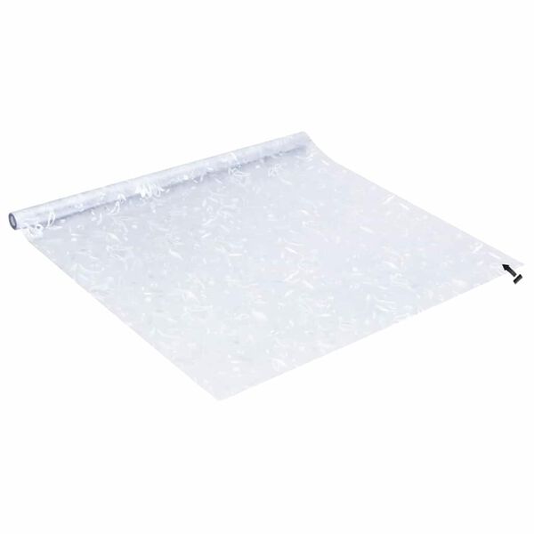 vidaXL Folie statică pentru ferestre Model flori 90 x 500 cm PVC