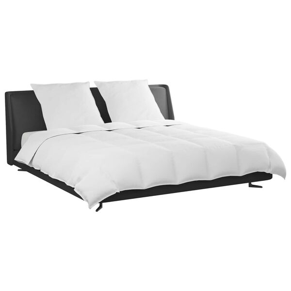 vidaXL Set de Pături cu pernă 3 pcs Alb Pene de rață