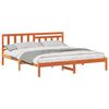vidaXL Cadru de pat Maroniu cerat 180 x 200 cm Lemn de pin masiv