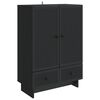 vidaXL Bufet Negru 66 x 34,5 x 95 cm Lemn prelucrat