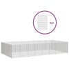 vidaXL Adăpost pentru animale cu 24 panouri, 54x80 cm, fier galvanizat
