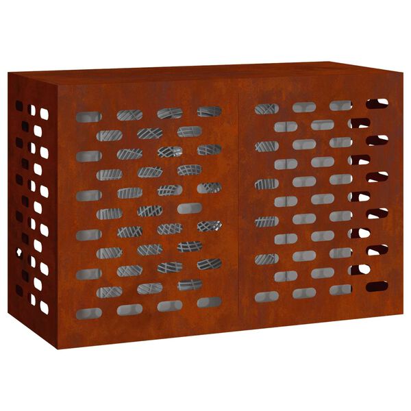 vidaXL Husă pentru aer condiționat Ruginit 90 x 40 x 60 cm