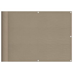 vidaXL Paravan de balcon, gri taupe, 75x700 cm, 100% poliester oxford