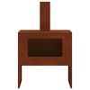 vidaXL Cuptor de foc Maro 60 x 40 x 96 cm Oțel rezistent de intemperii