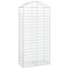 vidaXL Coș gabion arcuit, 100x50x200/220 cm, fier galvanizat