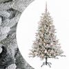 vidaXL Brad de Crăciun artificial cu glob 120 cm 150 LED-uri Alb cald
