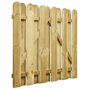 vidaXL Poartă de grădină 100 x 100 cm Lemn masiv de pin Verde