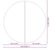 vidaXL Acoperire geotextil piscină, gri deschis, &Oslash;244 cm, poliester