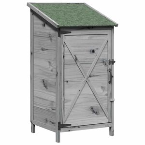 vidaXL Sălaș de grădină Gri 59,5 x 56 x 113,5 cm Lemn prelucrat