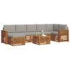 vidaXL Seturi de canapele cu pernă 8 pcs Gri natural și deschis