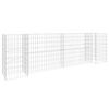 vidaXL Jardinieră gabion &icirc;n formă de H, 260 x 40 x 80 cm, s&acirc;rmă oțel