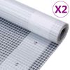 vidaXL Prelate Leno, 2 buc., alb, 4x10 m, 260 g/m&sup2;