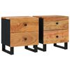 vidaXL Noptiere, 2 buc., 40x33x46 cm, lemn masiv de acacia