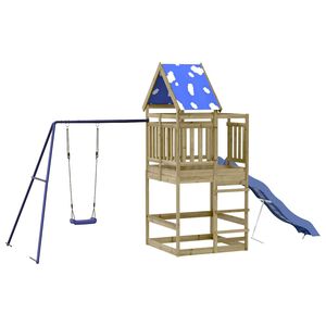 vidaXL Set de joacă pentru exterior, lemn de pin impregnat