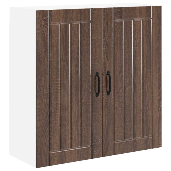 vidaXL Dulap de bucătărie Lucca Stejar maro 80 x 31 x 80 cm