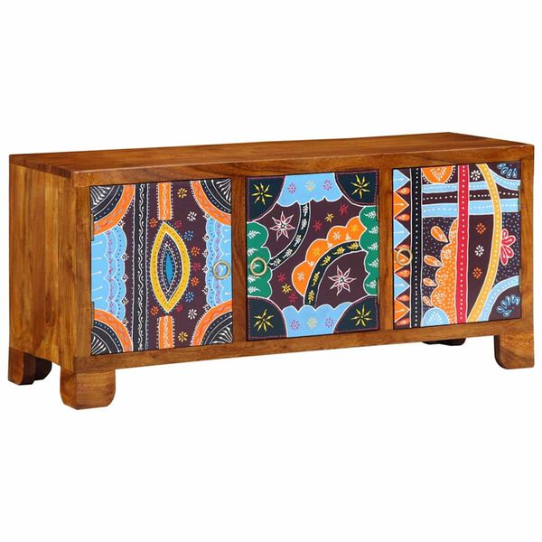 vidaXL Bancă pentru pantofi maro miere 100 x 35 x 45 cm