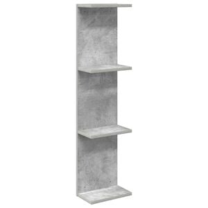 vidaXL Raft de perete Gri Beton 25 x 15 x 100 cm
