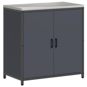 vidaXL Depozitare pentru bucătărie HATTEM Antracit 90 x 50 x 92 cm