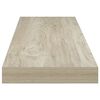 vidaXL Rafturi de perete suspendate 4 buc. stejar, 90x23,5x3,8 cm, MDF