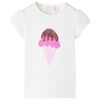 Tricou pentru copii, ecru, 116
