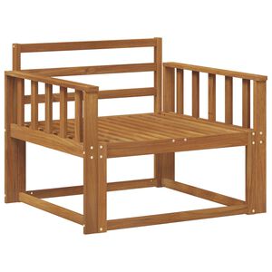 vidaXL Canapea Medie pentru Exterior natural