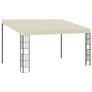 vidaXL Pavilion de perete, crem, 3 x 4 m, material textil