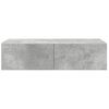 vidaXL Raft de perete cu sertare Gri beton 60x26,5x15cm Lemn prelucrat