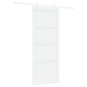 vidaXL Ușă glisantă Alb 83 x 202 cm Lemn masiv de pin