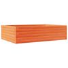 vidaXL Jardinieră de grădină, maro ceruit, 90x60x23 cm, lemn masiv pin