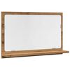 vidaXL Dulap baie cu oglindă stejar artizanal 60x11x37 cm, lemn