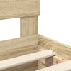 vidaXL Cadru de pat Stejar Sonoma 120 x 123 cm Lemn compozit