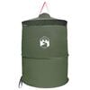 vidaXL Cort de toaletă pop-up cu sfoară de agățat Verde 97 x 126 cm