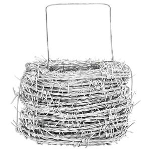 vidaXL S&acirc;rmă ghimpată Argintiu 50 m