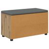 vidaXL Bancă pentru hol cu pernă Stejar Artizanal 80 x 38 x 46 cm