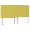 vidaXL Pat box spring cu saltea, verde, 180x200 cm, textil