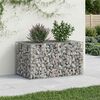 vidaXL Pat ridicat din gabion Argintiu 100 x 60 x 55 cm