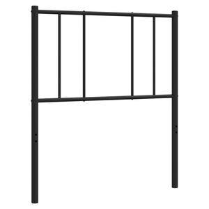 vidaXL Tăblie de pat de schimb metalică, negru, 80 cm
