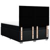 vidaXL Pat box spring cu saltea, negru, 160x200 cm, textil