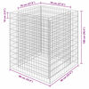 vidaXL Strat înălțat gabion, 90 x 90 x 100 cm, oțel galvanizat